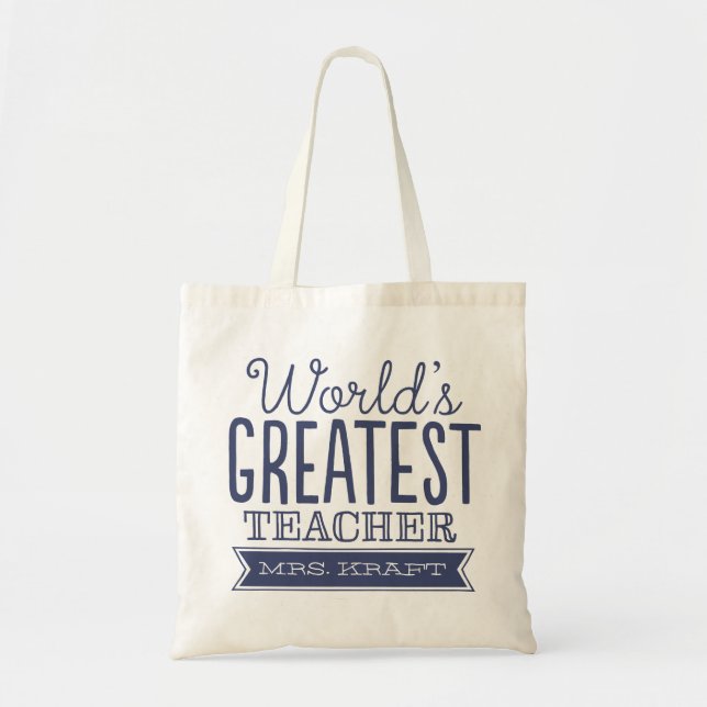 Meilleur cadeau de Sac fourre-tout d'enseignant au (Devant)