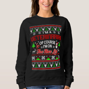 Meilleur cadeau de Sweat de Noël laid pour vétérin