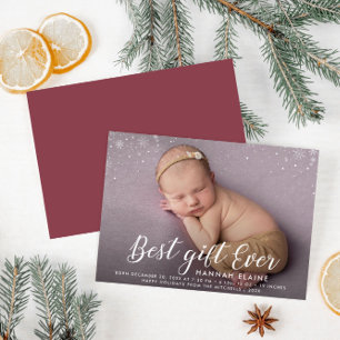 MEILLEUR CADEAU JAMAIS   carte faire-part de naiss