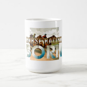 Meilleur Café Course de Chevaux Né Mug