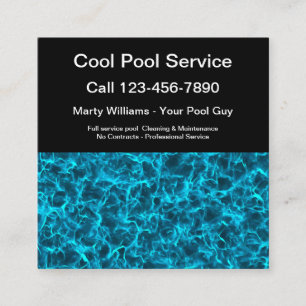 Meilleur Carte de visite d'eau pour la piscine