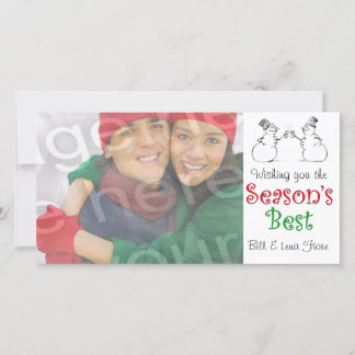 Meilleur Carte photo personnalisable de saison