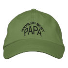 Meilleur Casquette Papa du monde (lettres noires)