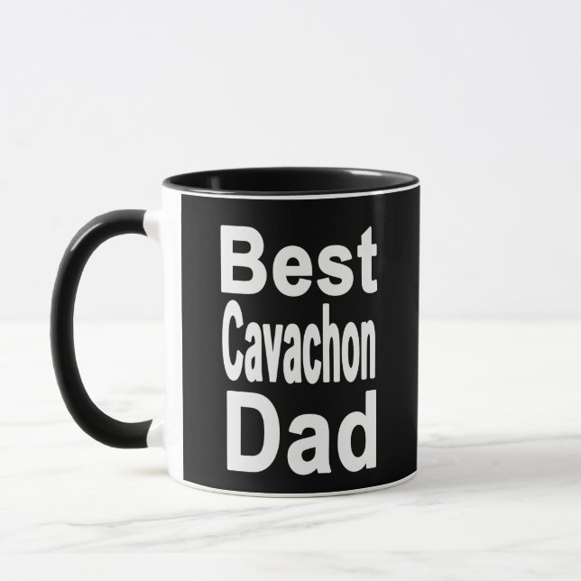 Meilleur Cavachon Papa Mug (Gauche)