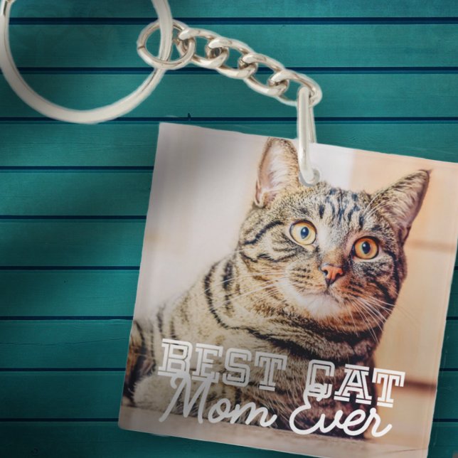 Meilleur Chat Maman Ever Moderne Personnalisé Phot (Créateur téléchargé)