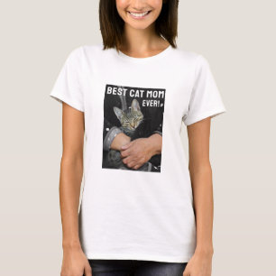 Meilleur Chat Maman (lumière) T-shirt