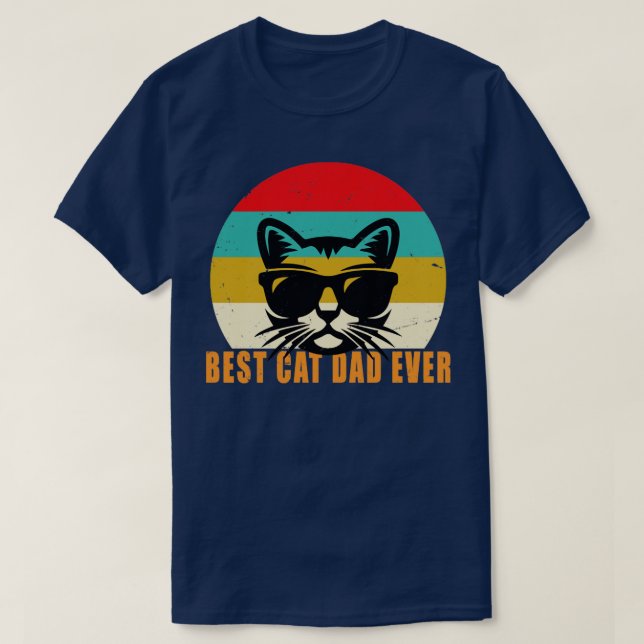Meilleur Chat Papa Ever TShirt Funny Chat Papa Pèr (Design devant)
