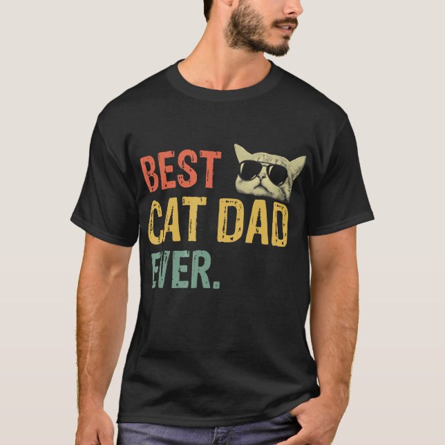 Meilleur Chat Papa Jamais T-Shirt Chat Papa Chemis (Devant)