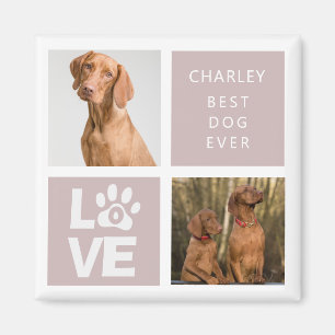 Meilleur Chien Ever Aimant Photo Personnalisé