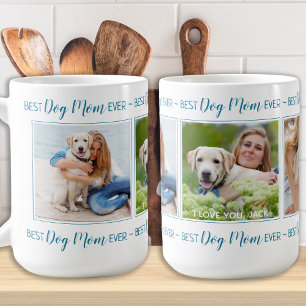 Meilleur Chien Maman Jamais Photo Collage Café Mug