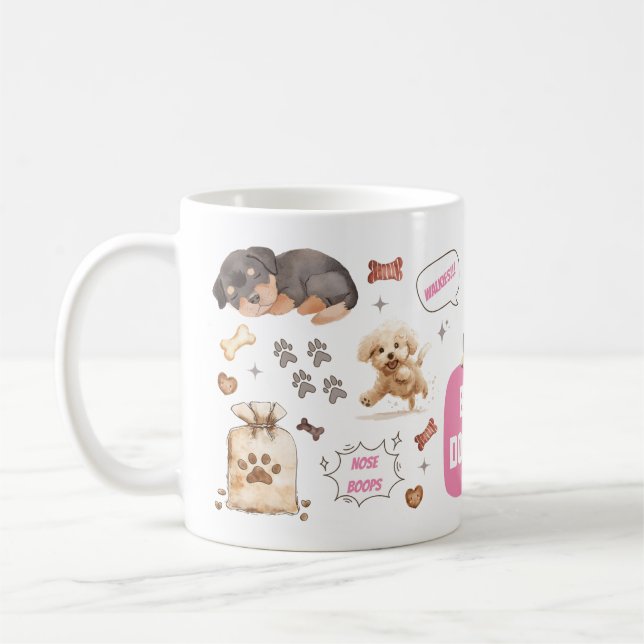 Meilleur chien maman Mug (Gauche)