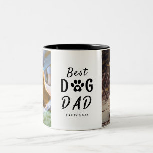 Meilleur Chien Papa Dons Une Mug À Café À Deux Ton