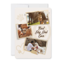Meilleur Chien Papa Jamais Photo Cartes de fin de