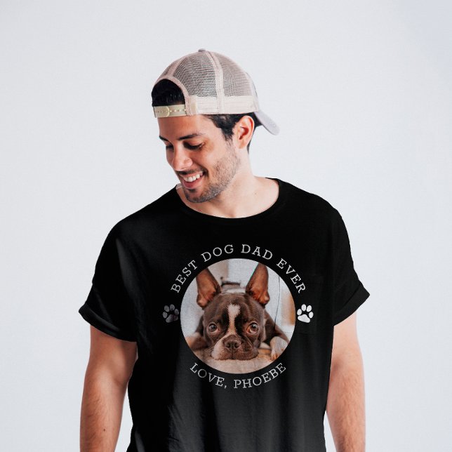 Meilleur Chien Papa Jour Français Bulldog T-shirt (Créateur téléchargé)
