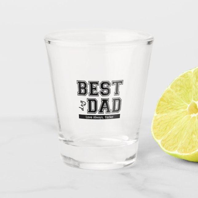 Meilleur Chien Papa Tiré Verre Fête des pères Cade (Devant)