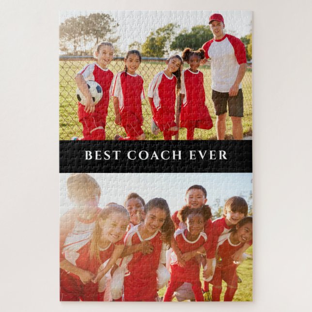 Meilleur Coach Photo Collage Puzzle (Vertical)