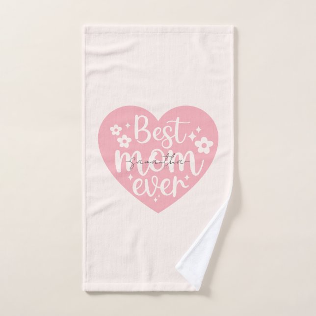 Meilleur Coeur de maman (Serviette à main)