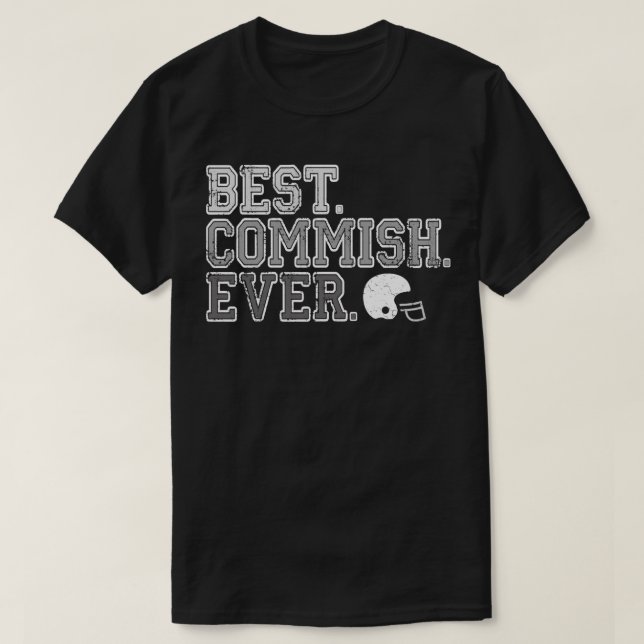 Meilleur Commish jamais : T-shirt du football (Design devant)