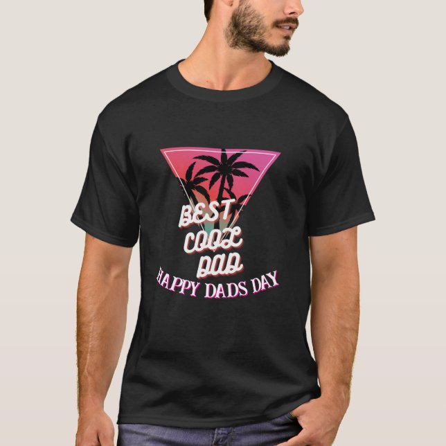 MEILLEUR COOL DAD Tshirt personnalisé pour Dads Da (Devant)