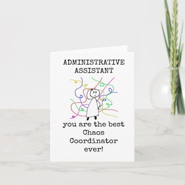 Meilleur Coordinateur Chaos, Carte Admin Assistant (Devant)
