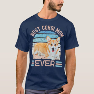 Meilleur Corgi Maman Ever chien T-shirt de la Fête