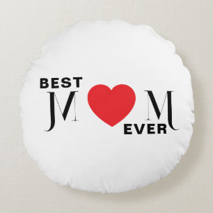 Meilleur Coussin rond décoratif de MOM pour maman