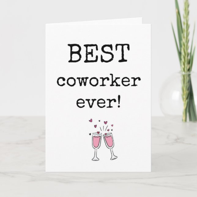 Meilleur Coworker jamais, Carte d'appréciation Cow (Devant)