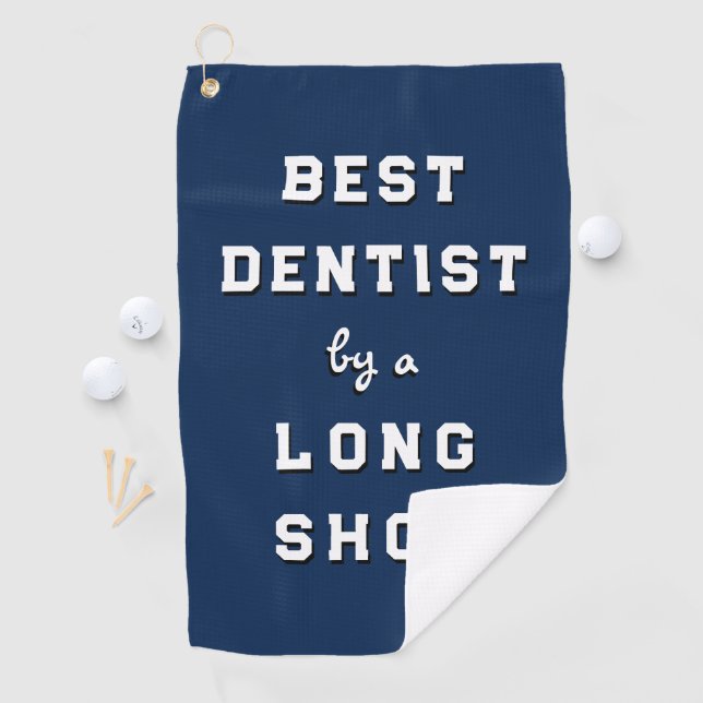 Meilleur Dentist Cadeau Golf Serviette (En situation)