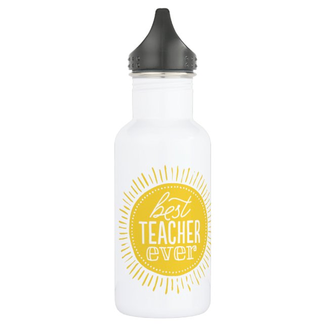 Meilleur enseignant Bouteille d'eau personnalisée  (Gauche)