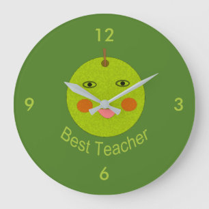 Meilleur enseignant Happy Apple Horloge murale