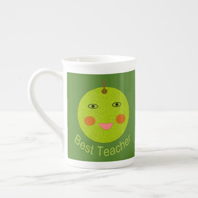 Meilleur enseignant Joyeux Apple Mug (Gauche)
