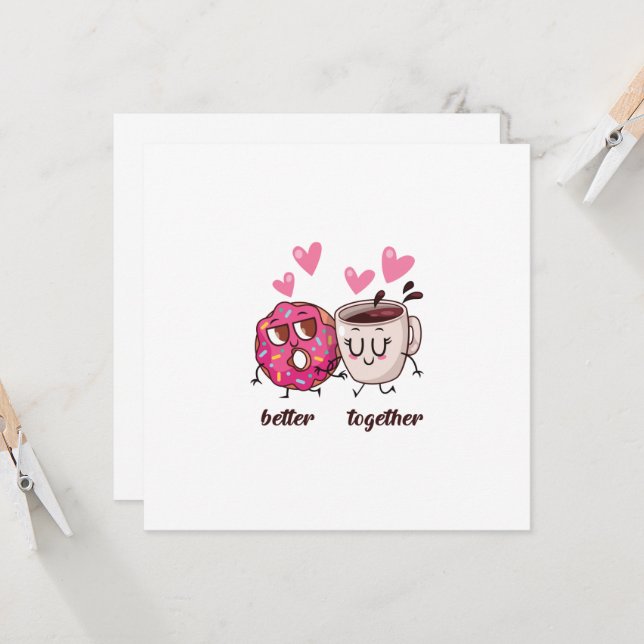 Meilleur Ensemble Carte Saint Valentin (Devant/Arrière en situation)