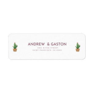 Meilleur étiquette d'adresse de retour de couple é
