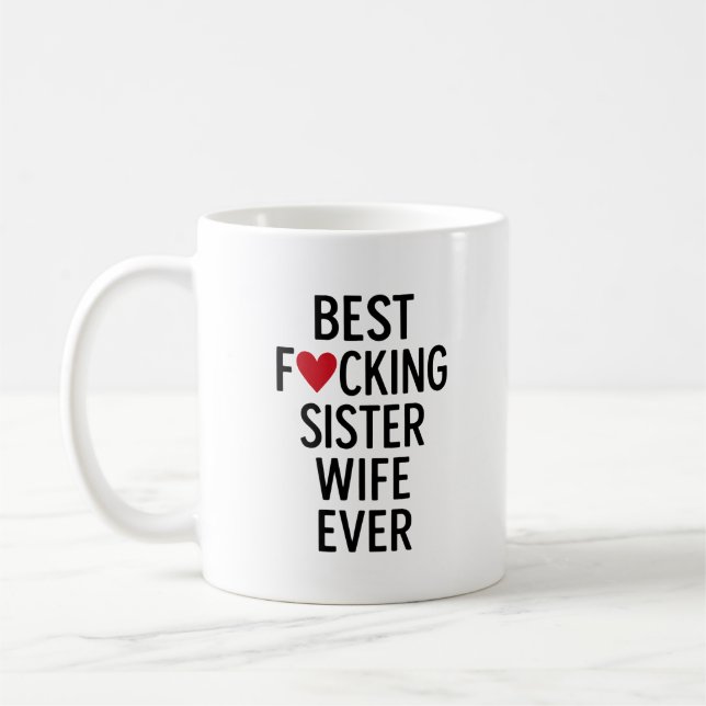 Meilleur F*cking Soeur Femme Mug (Gauche)