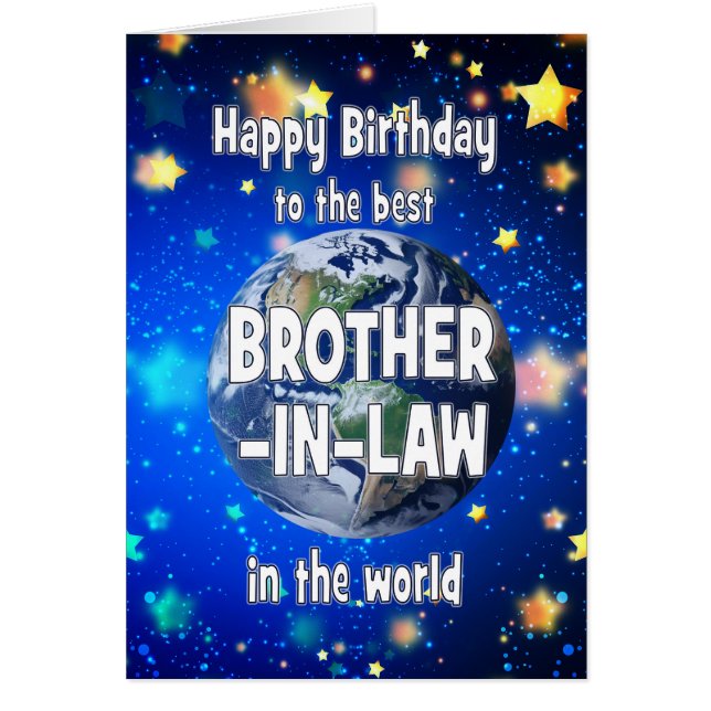 Meilleur Frère en Droit dans le monde Anniversaire (Devant)