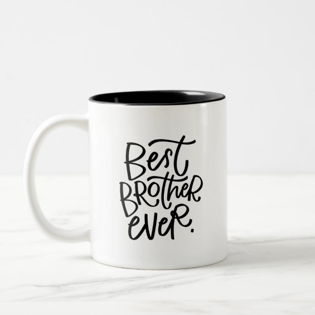 Meilleur Frère Jamais Poigné Mug De Café À Deux To (Gauche)