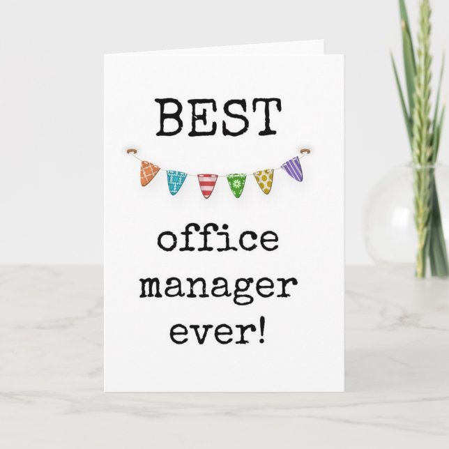 Meilleur Gestionnaire De Bureau Jamais, Carte Simp (Devant)