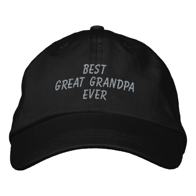 Meilleur grand-père jamais brodé Casquette de base (Devant)