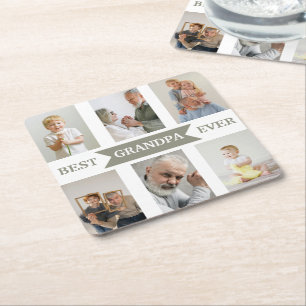 Meilleur Grand-Père Sous-verre en Papier Personn