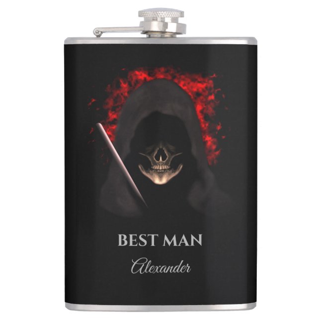 Meilleur homme groomsmen cadeau mariage flacon de  (Devant)