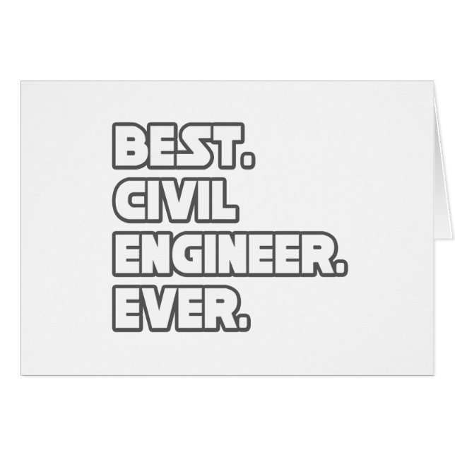 Meilleur ingénieur civil (Devant horizontal)