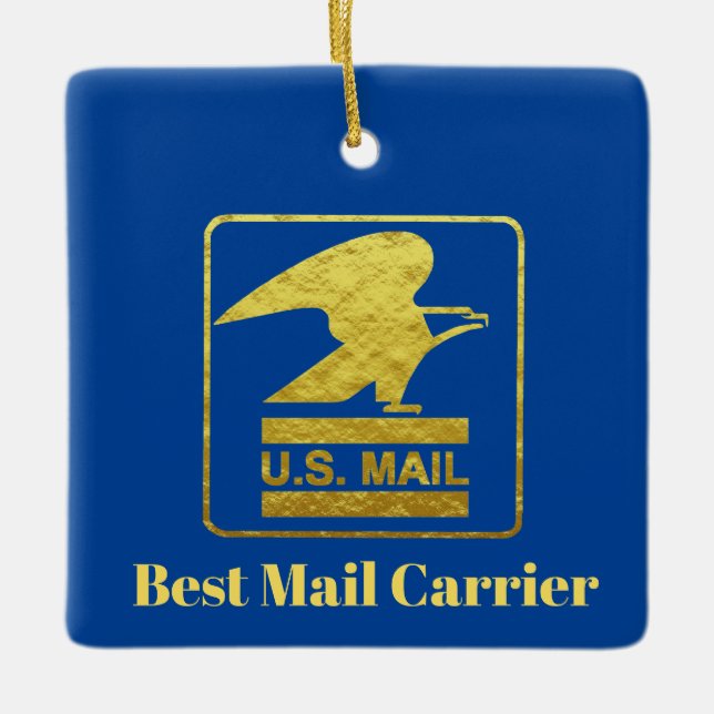 Meilleur Mailman ornement de Noël (Devant)