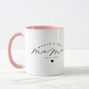 Meilleur Mimi Cute Calligraphy Café Mug