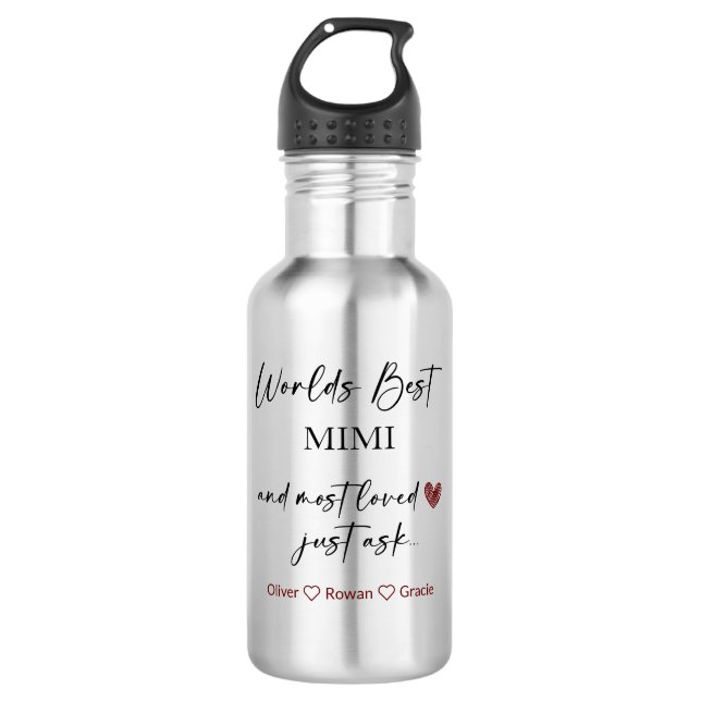 Meilleur Mimi et Bouteille d'eau la plus aimée du  (Devant)