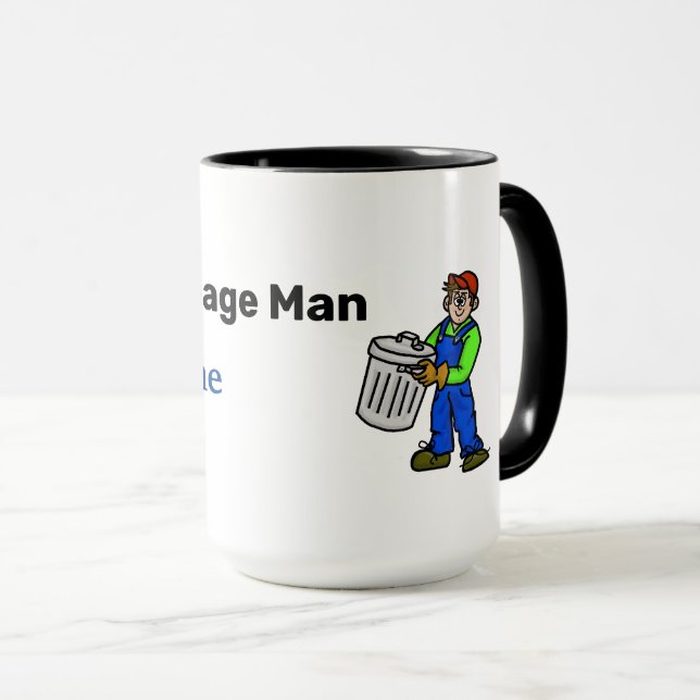 Meilleur Mug de Nom d'Éboueur (Devant droit)