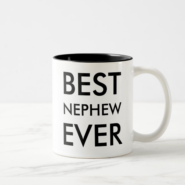 Meilleur Nephew Jamais Mug | cadeau oncle tante po (Droit)