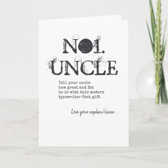 MEILLEUR ONCLE No1 World Greatest Gift (Devant)
