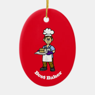 Meilleur Ornement de Noël Homme Baker