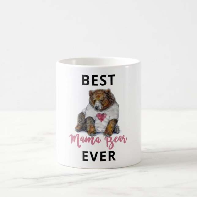 Meilleur ours de maman jamais Mug classique (Centre)