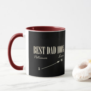 Meilleur Papa 100% Amour Patience Père Funky Mug T